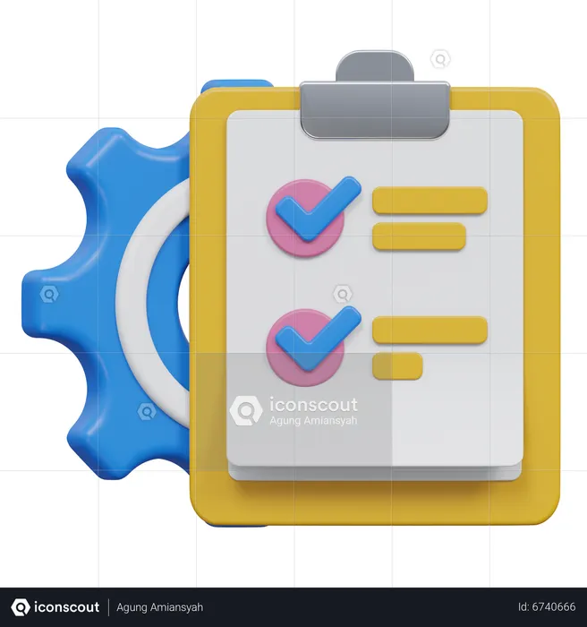 Project Task Management  3D Icon