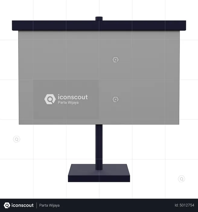 Projector Screen  3D Icon