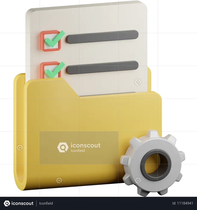 Projektmanagement  3D Icon