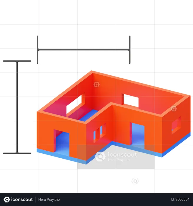 Planta  3D Icon