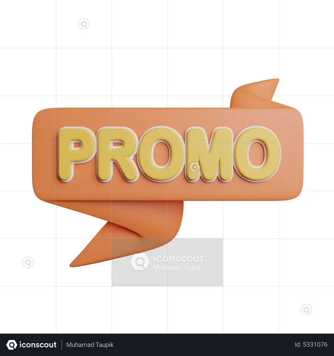 Promo Sticker  3D Icon