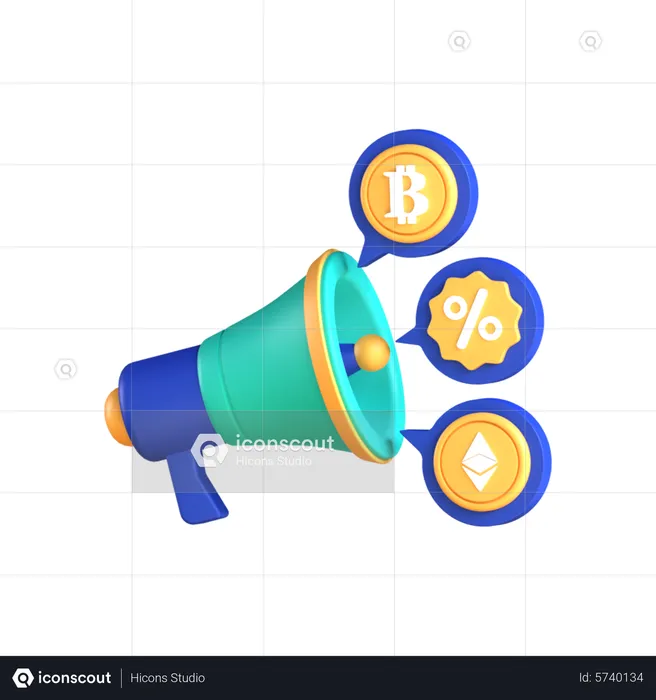 Promoción bitcoin  3D Icon