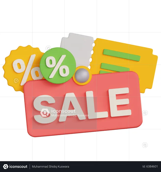 Promoción de venta  3D Icon