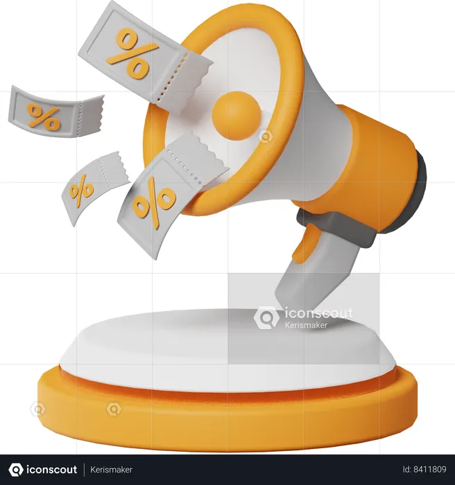 Promotion  3D Icon