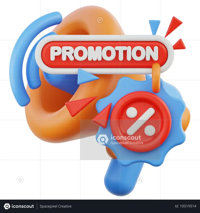 Promotion  3D Icon