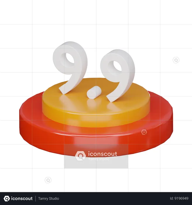 Promotion 9.9  3D Icon