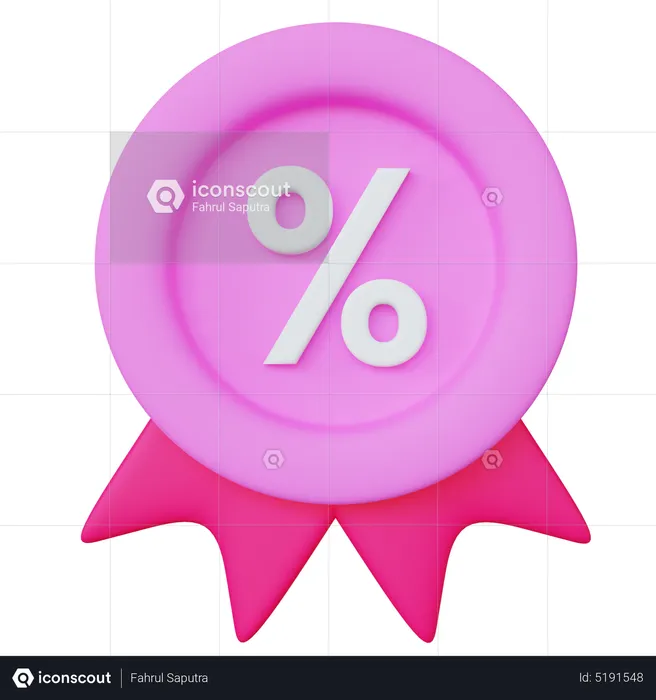 Promotion Badge  3D Icon