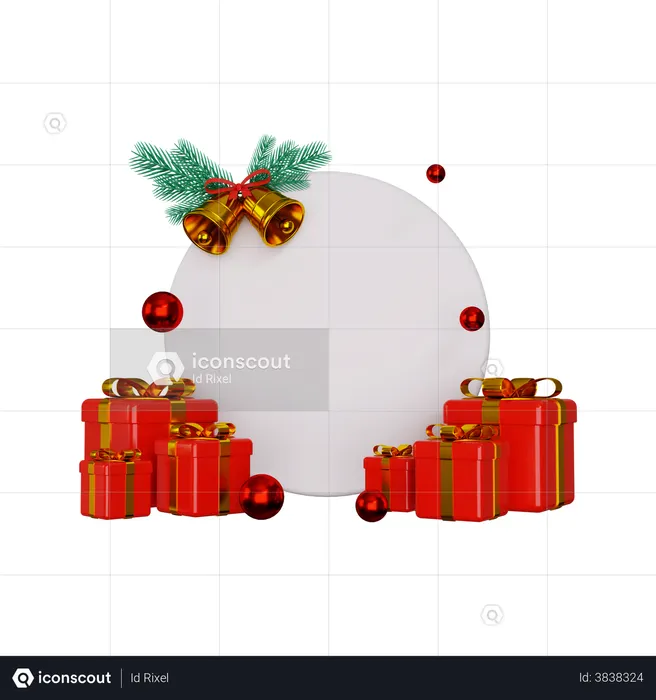 Promotion banner for christmas  3D Illustration