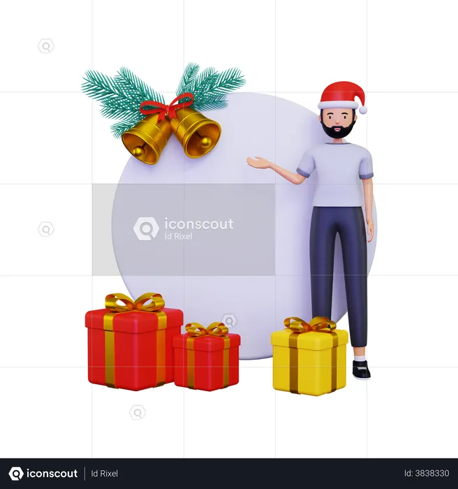 Promotion banner for christmas  3D Illustration
