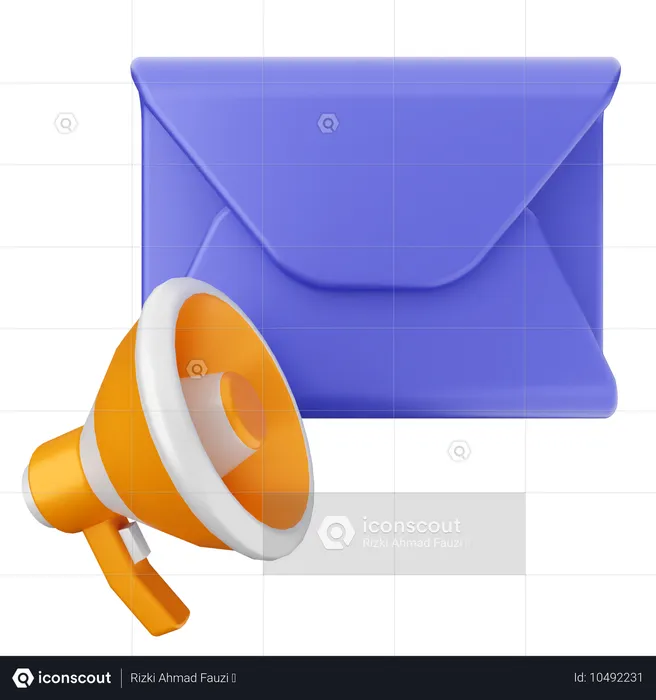 Promotion Email Message  3D Icon