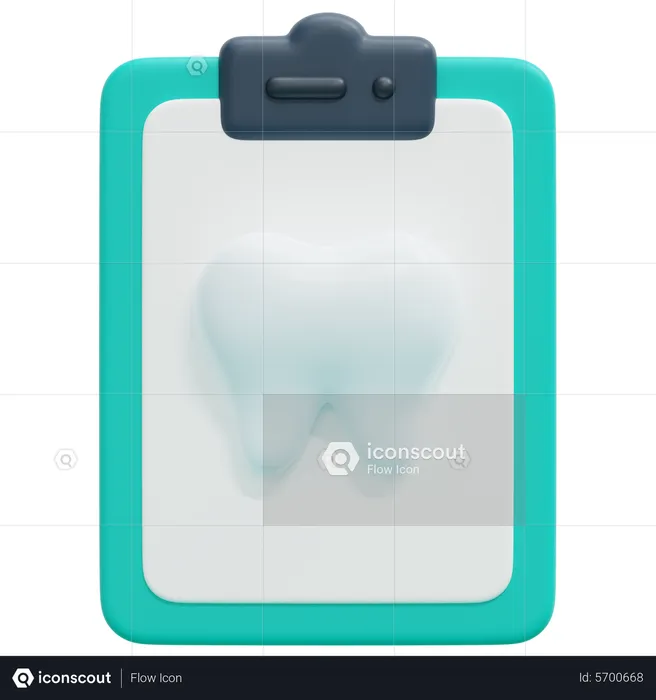 Registro odontológico  3D Icon