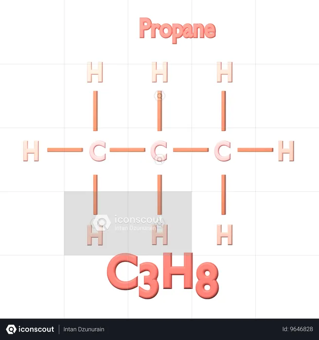 Propan  3D Icon