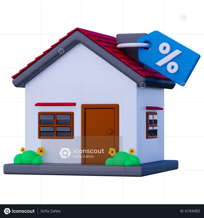 Property Discount  3D Icon