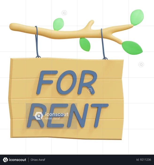 Property For Rent  3D Icon