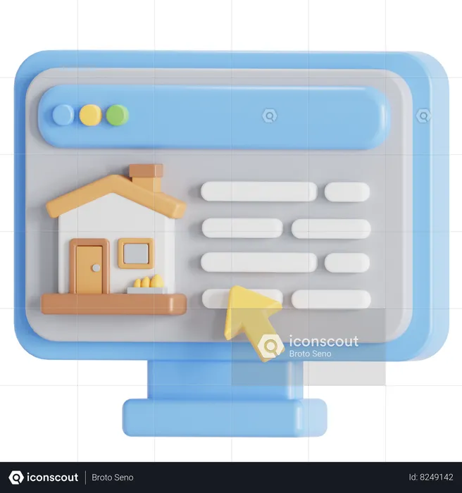 Property hunt  3D Icon