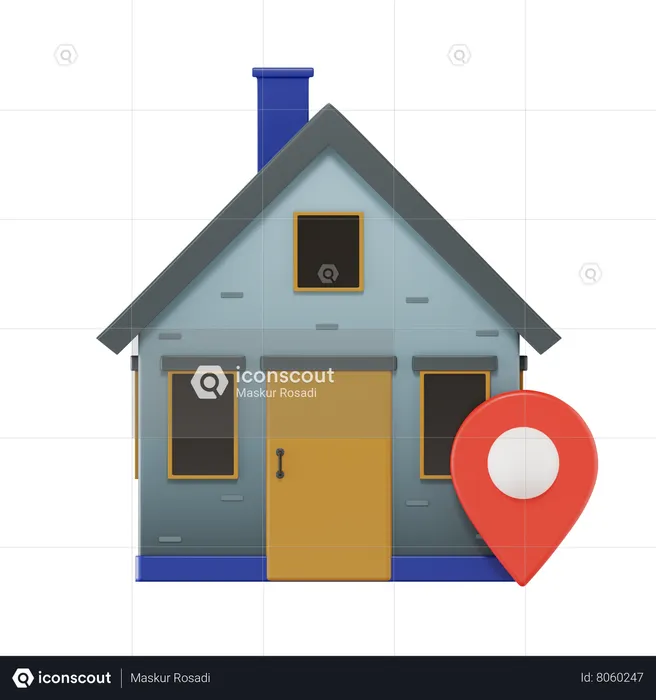 Property Location  3D Icon