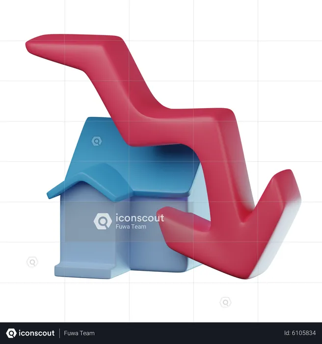 Property Loss  3D Icon