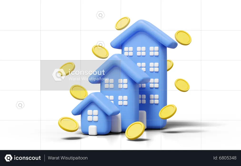 Property Money  3D Icon