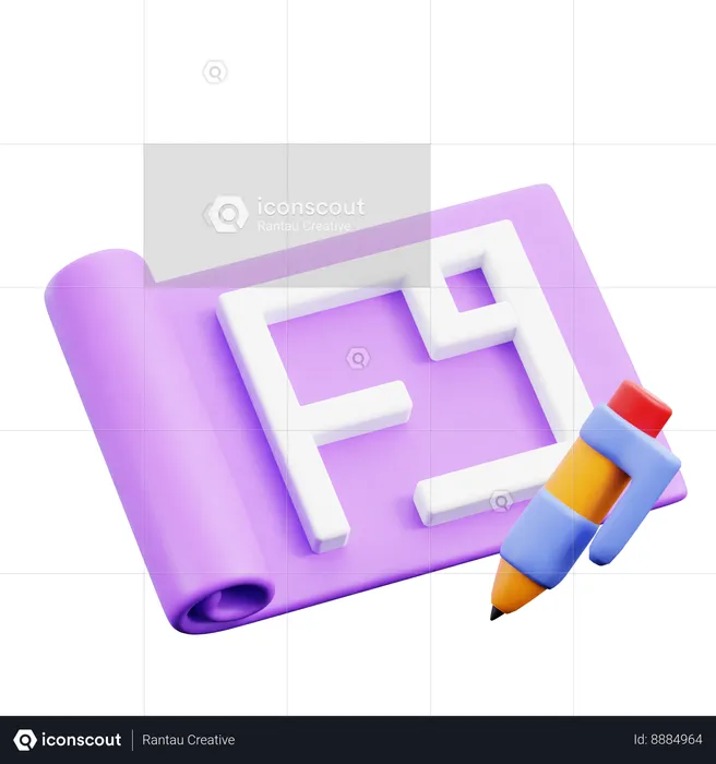 Property plan  3D Icon