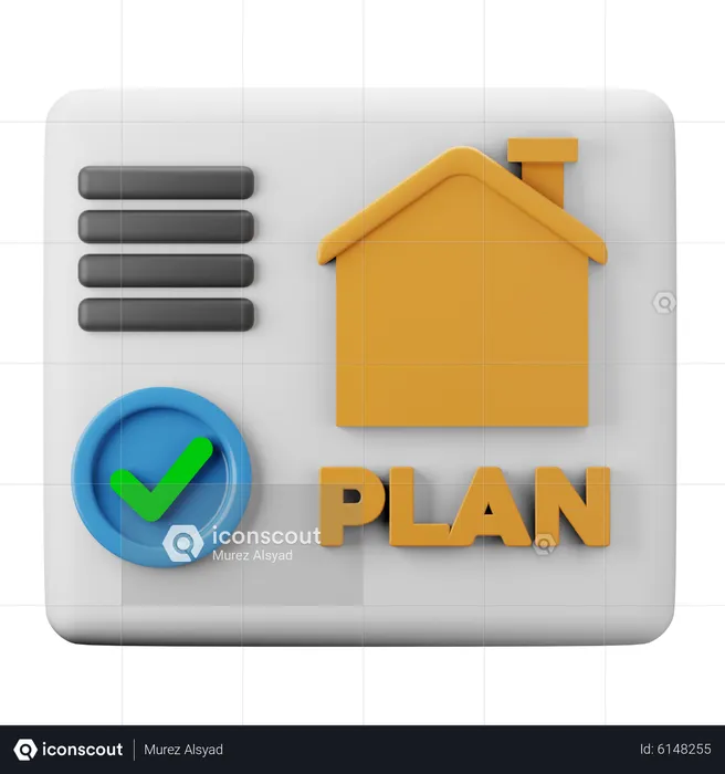 Property Plan  3D Icon