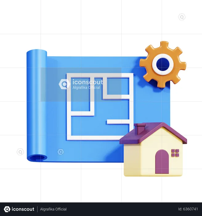 Property Plan  3D Icon
