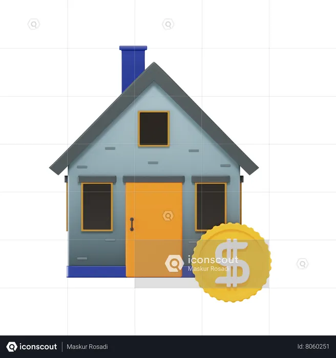 Property Price  3D Icon