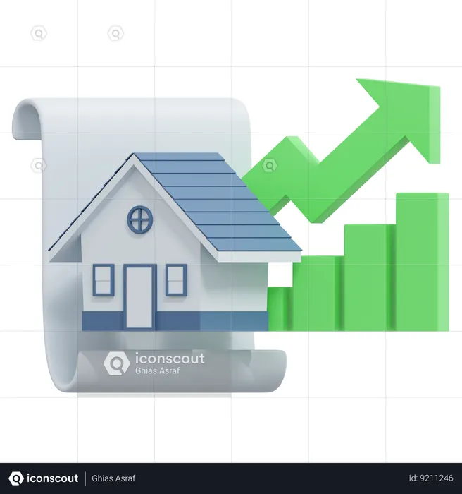 Property Price High  3D Icon
