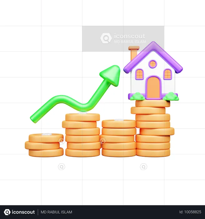 Property Profit  3D Icon