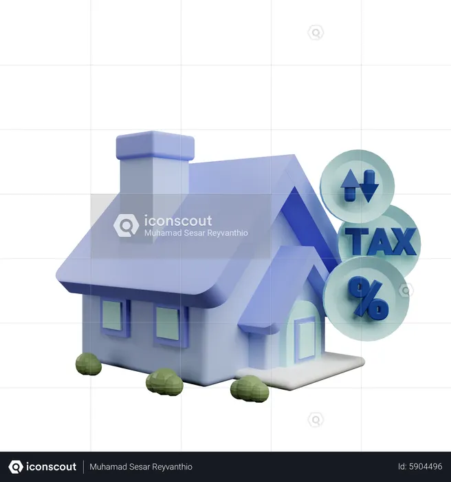 Property Tax  3D Icon
