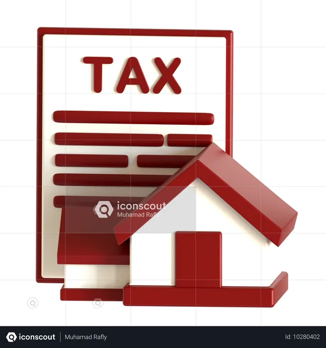 Property Tax  3D Icon