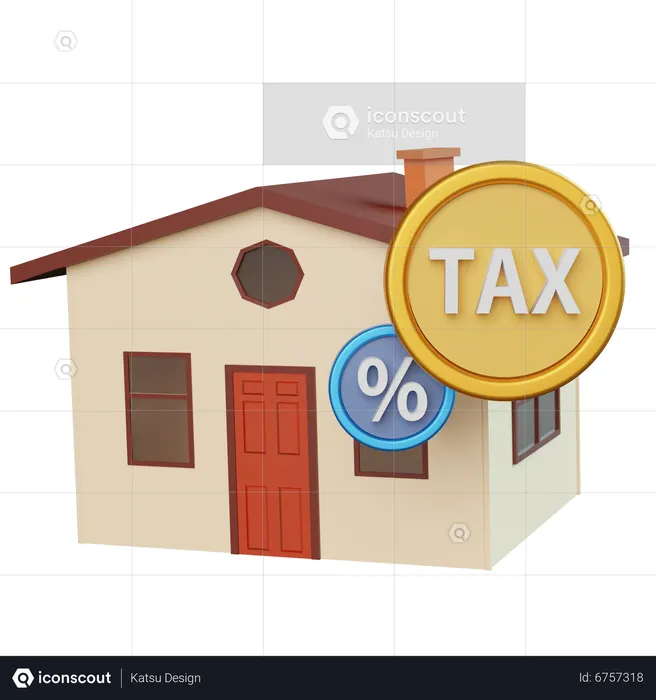 Property tax  3D Icon