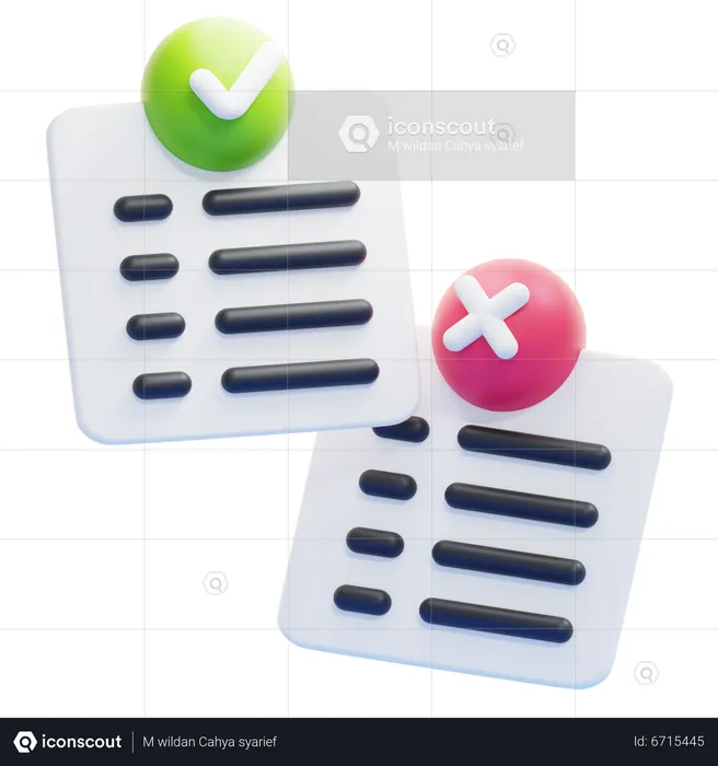 PROS AND CONS  3D Icon