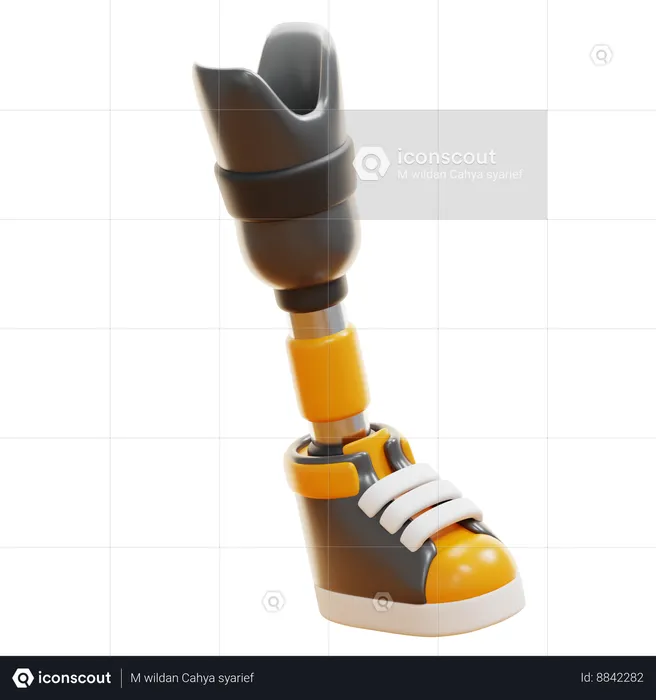 PROSTHETIC LEG  3D Icon