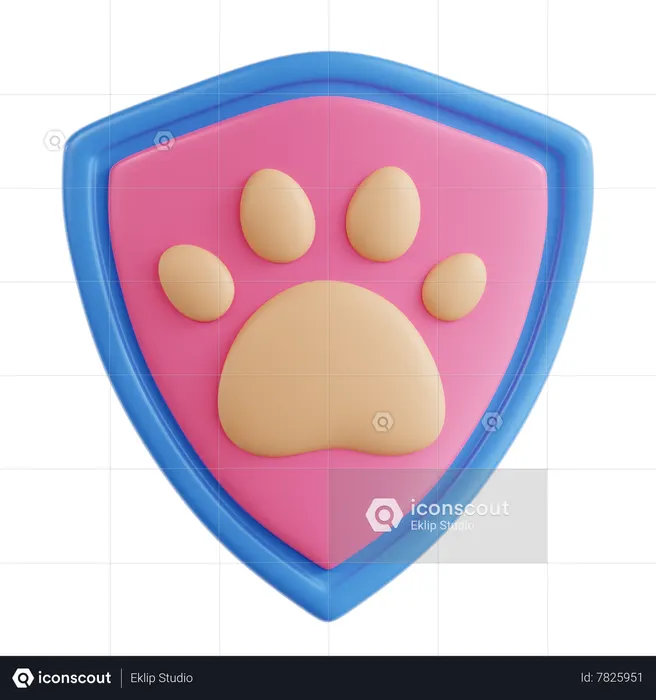 Proteção Animal  3D Icon