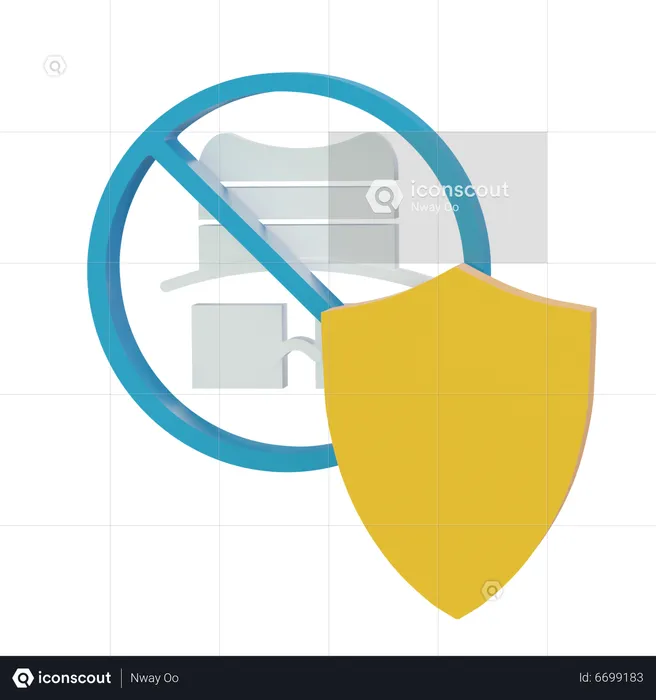 Proteção contra spyware  3D Icon