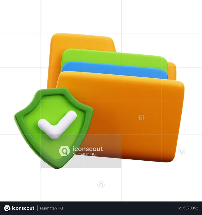 Proteção de Documentos  3D Icon