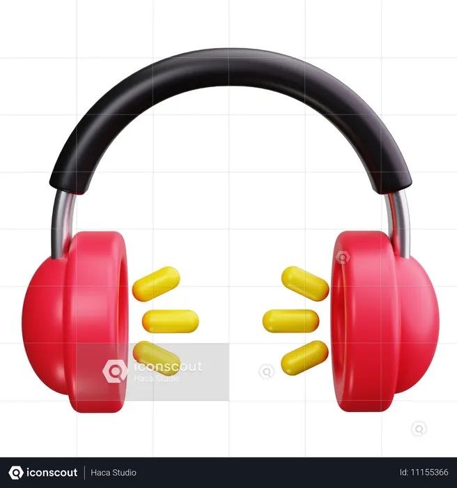 Proteçao de orelha  3D Icon
