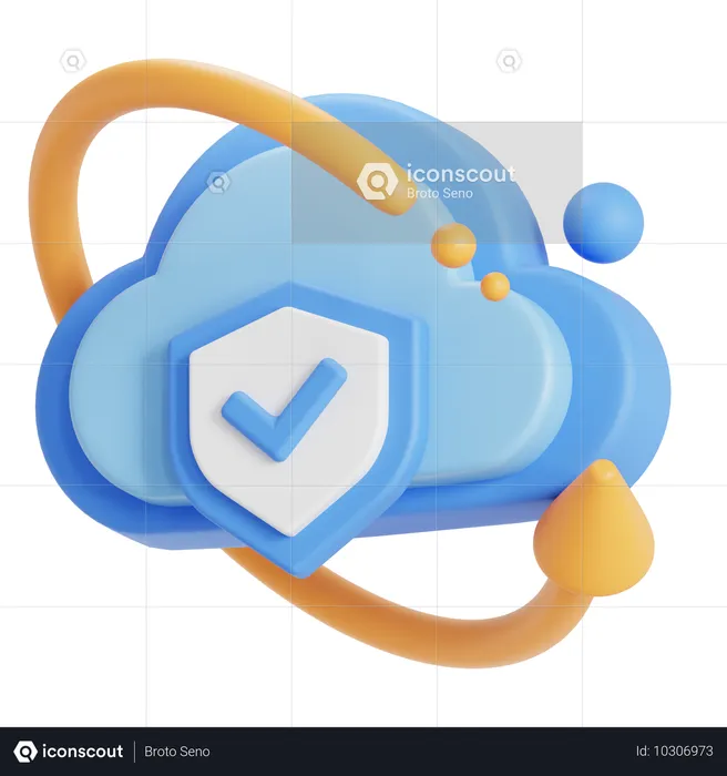 Proteção de sincronização em nuvem  3D Icon