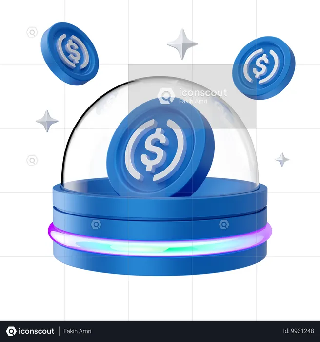 Proteção do dólar  3D Icon