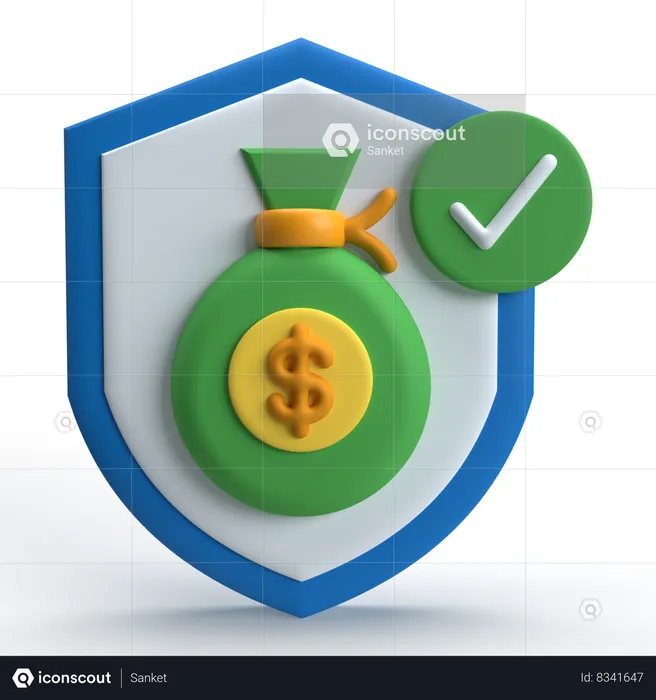 Proteção financeira  3D Icon