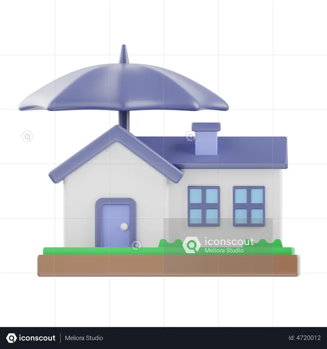 Proteção doméstica  3D Illustration