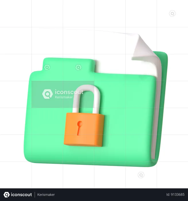 Protección de carpetas  3D Icon