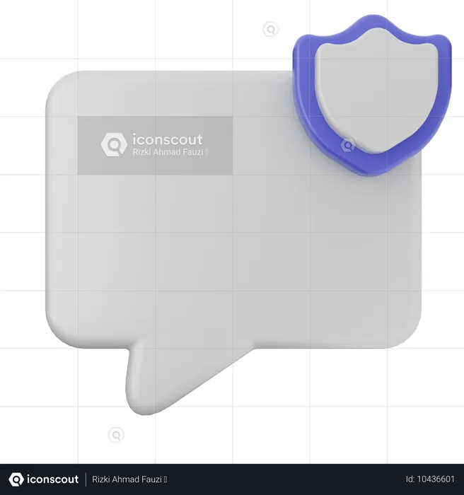 Chat de protección  3D Icon