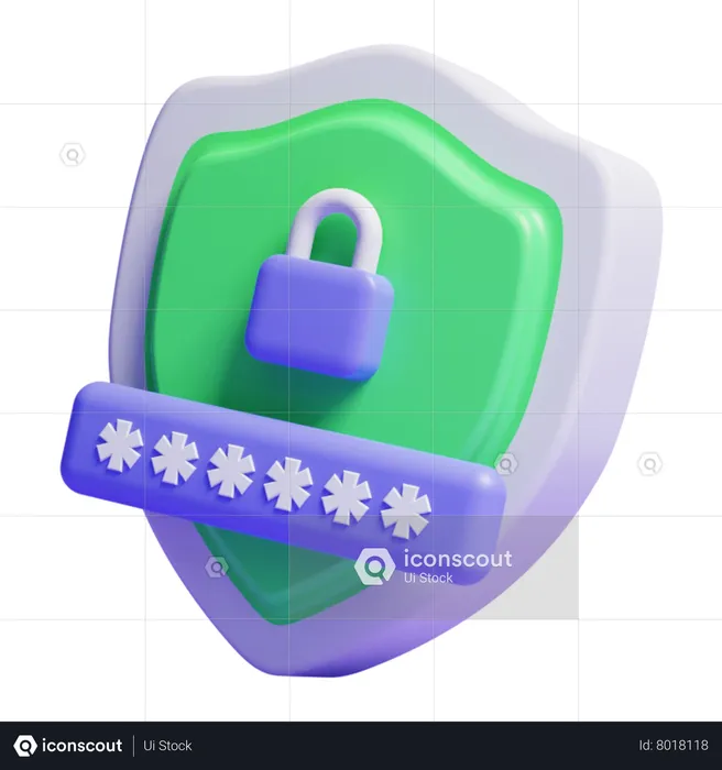 Protección de contraseña  3D Icon