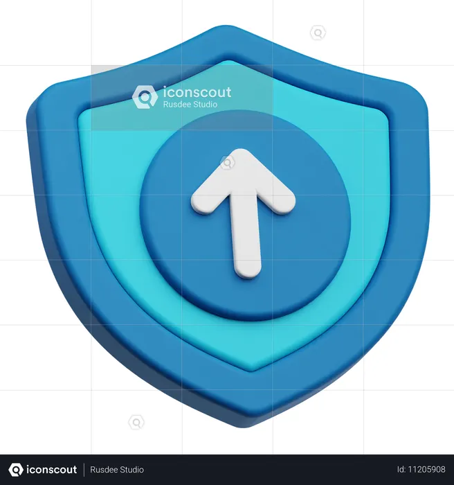 Crecimiento de protección  3D Icon