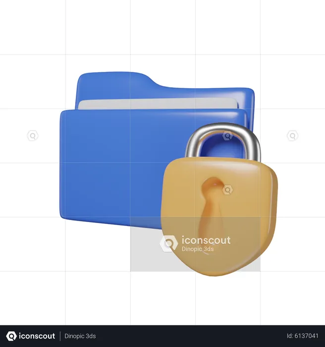 Protección de Datos  3D Icon