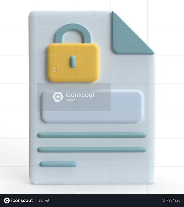 Protección de Datos  3D Icon