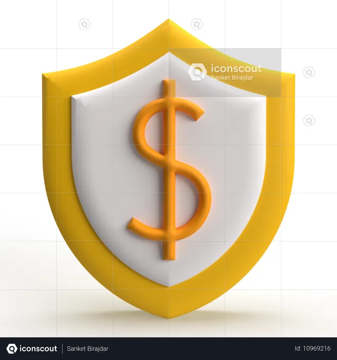 Protección del dinero  3D Icon