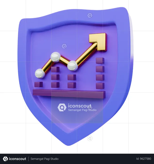 Protección empresarial  3D Icon
