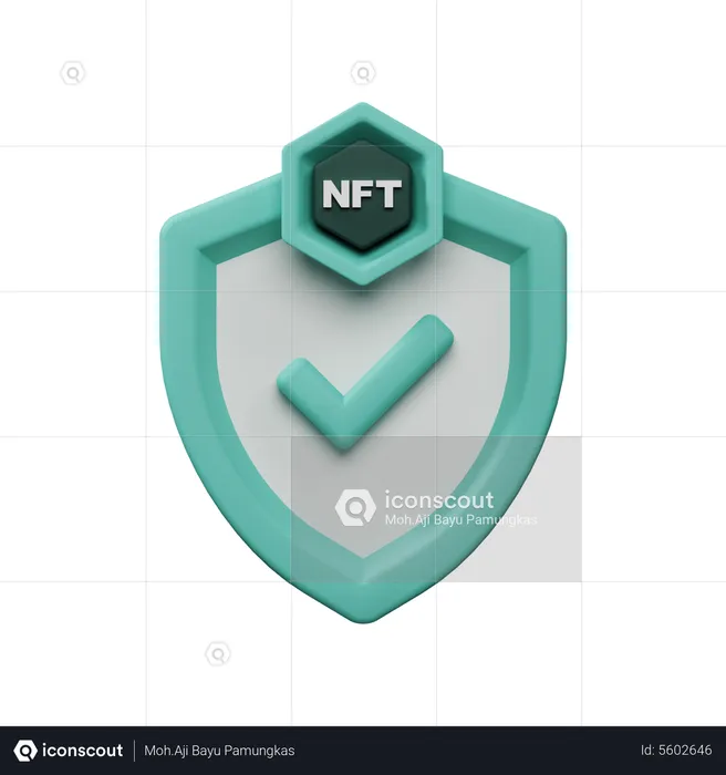 Protección nft  3D Icon